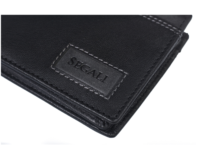 Pánská peněženka kožená SEGALI 70077 černá
