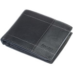 Pánská kožená peněženka SEGALI W 70083 černá/šedá