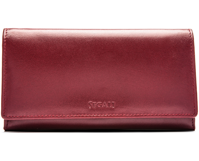 Dámská kožená peněženka SEGALI 6362V05 cherry red