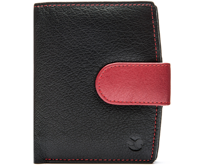 Dámská kožená peněženka SEGALI 61071 černá/červená