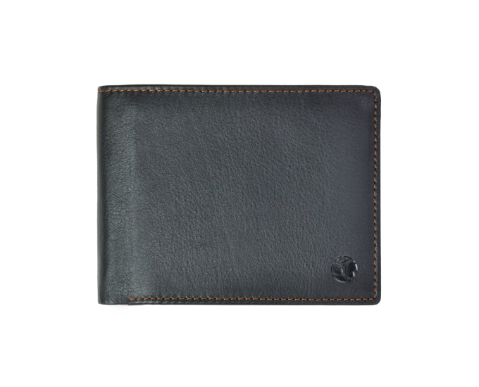 Pánská kožená peněženka SEGALI 614538 černá/koňaková