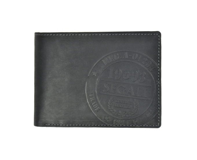 Pánská peněženka kožená SEGALI 614826 A černá