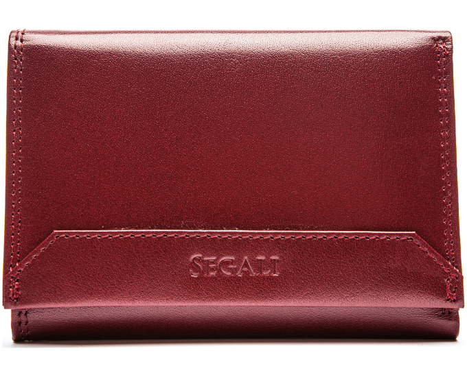 Dámská kožená peněženka SEGALI 60100 cherry red