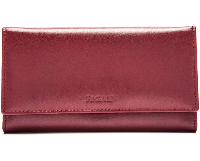 Dámská kožená peněženka SEGALI 61336 A cherry red