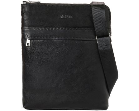 Pánský crossbag kožený SEGALI 439 černý