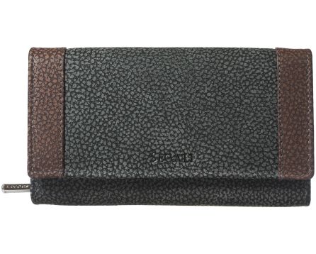 Dámská peněženka kožená SEGALI 61288 WO černá/hnědá