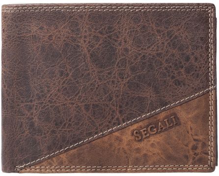 Pánská peněženka kožená SEGALI 1606 lunar hnědá