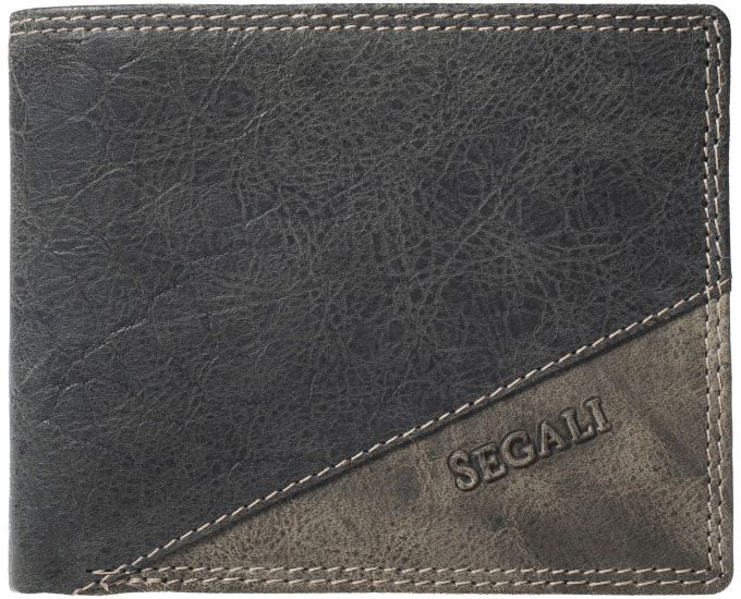 Pánská peněženka kožená SEGALI 1301K lunar černá