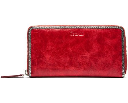 Dámská peněženka kožená SEGALI 612 06 9086 fiama červená