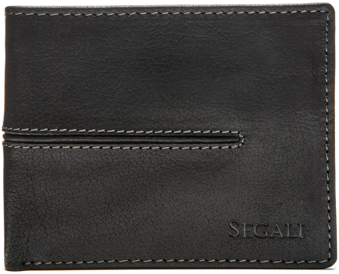 Pánská peněženka kožená SEGALI 1027 černá