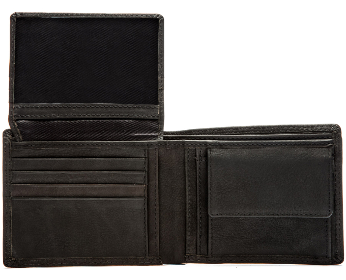 Pánská kožená peněženka SEGALI SG 9676 nevada černá