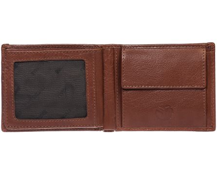 Pánská peněženka kožená SEGALI 70076 tmavý koňak