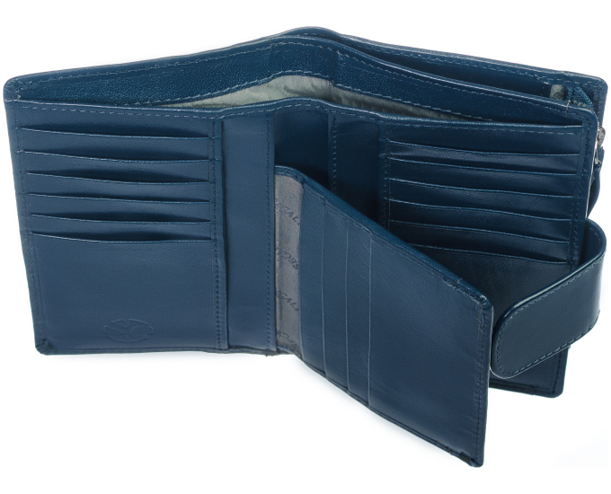 Dámská peněženka kožená SEGALI 70092 modrá