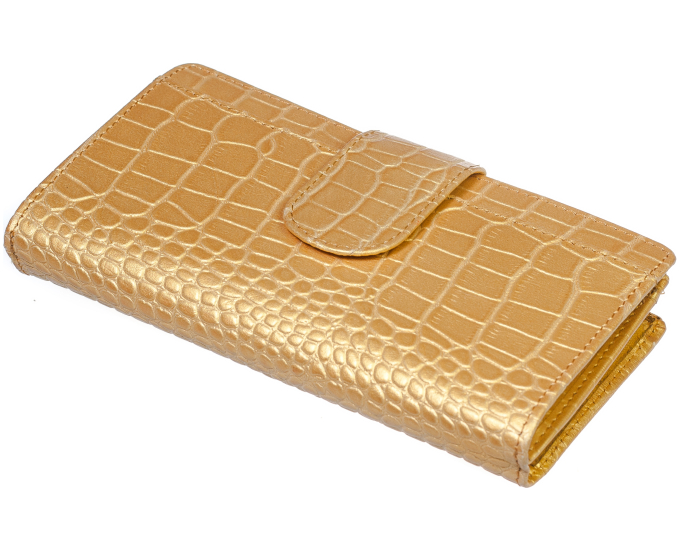 Dámská kožená peněženka SEGALI W 70099 zlatá