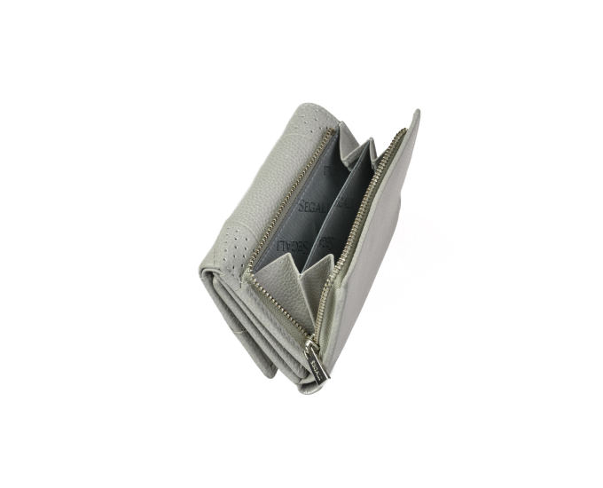Dámská peněženka kožená SEGALI 10035 šedá