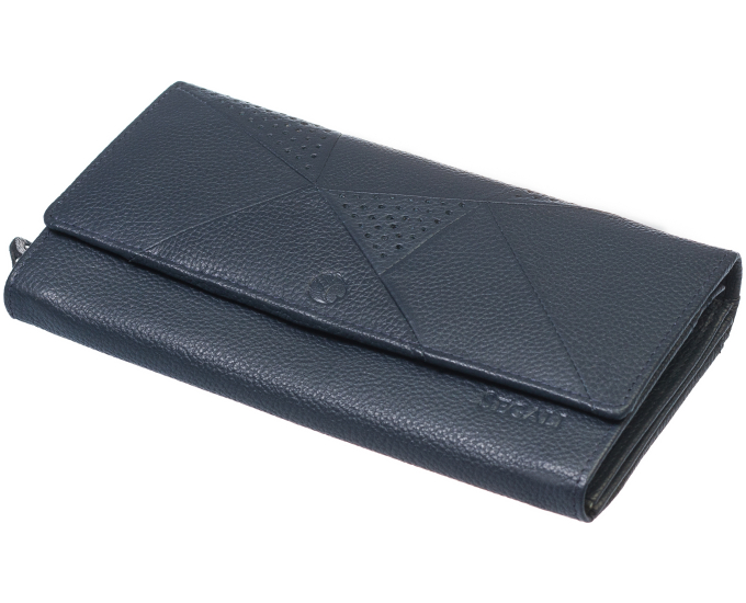 Dámská kožená peněženka SEGALI 10025 tm. modrá