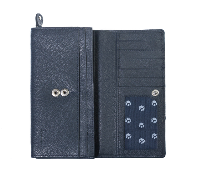 Dámská kožená peněženka SEGALI 10025 tm. modrá