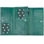 Dámská kožená peněženka SEGALI 10027 safiano zelená