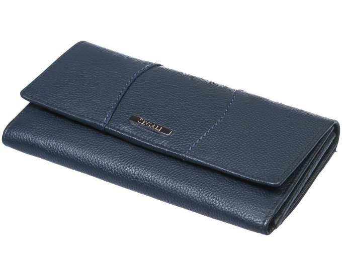 Dámská kožená peněženka SEGALI 10027 modrá
