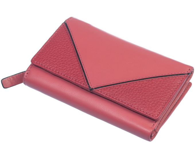 Dámská kožená peněženka SEGALI 3319 nappa růžová/černá
