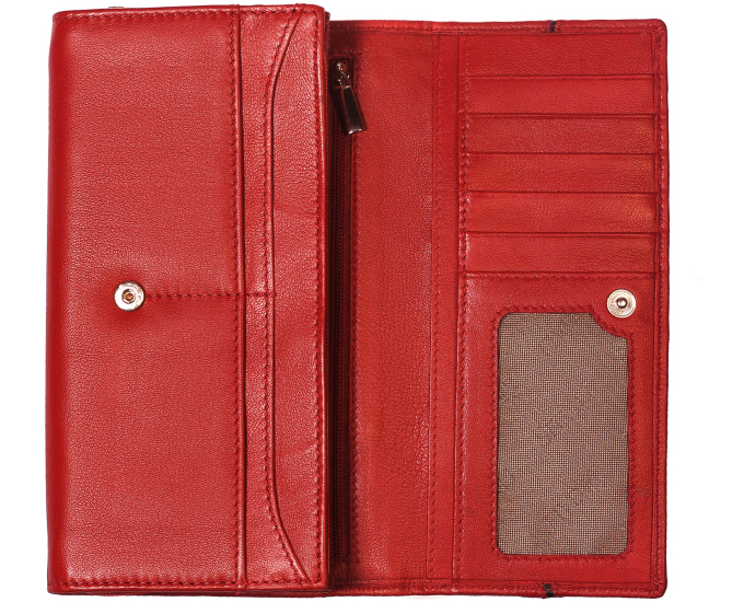 Dámská kožená peněženka SEGALI 3322 červená