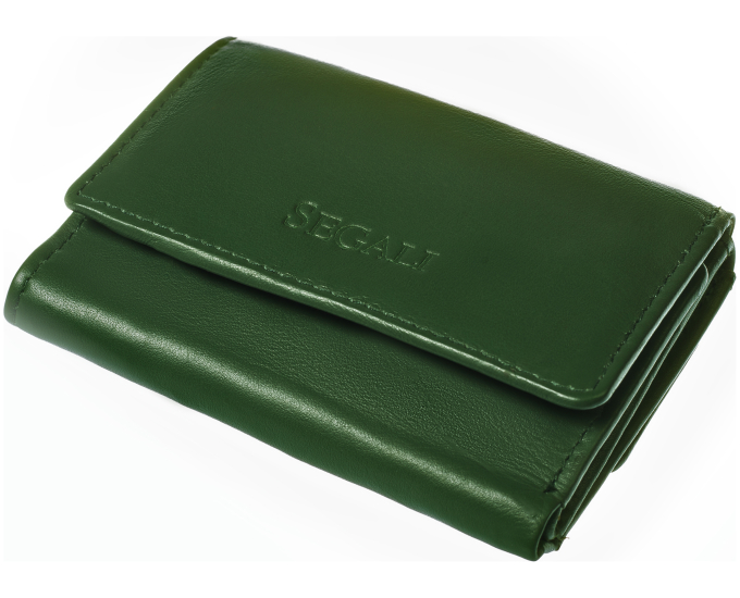 Dámská kožená peněženka SEGALI 1755 floriana zelená