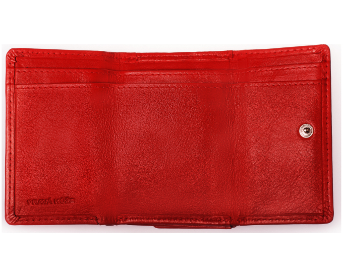 Dámská kožená peněženka SEGALI 1755 floriana summer červená