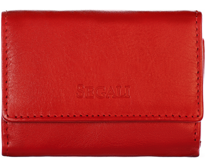 Dámská kožená peněženka SEGALI 1755 floriana summer červená