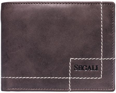 Pánská peněženka kožená SEGALI 02 hnědá