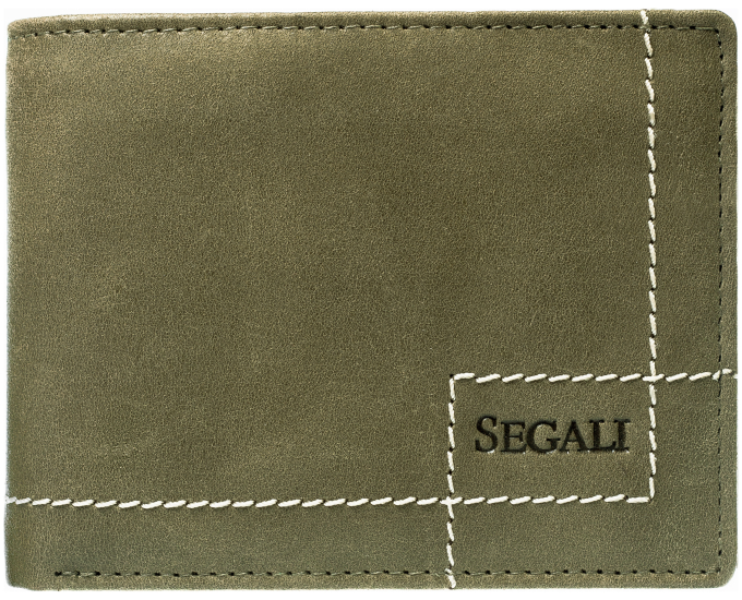 Pánská kožená peněženka SEGALI 02 zelená