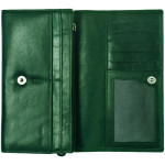 Dámská kožená peněženka SEGALI 28 flat marwell zelená