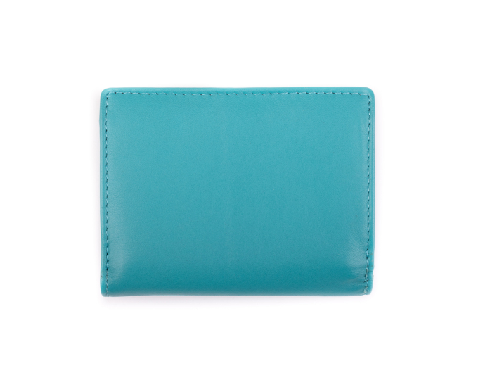 Dámská peněženka kožená SEGALI 61420 tyrkysová/modrá