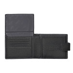 Pánská kožená peněženka SEGALI 61325 W černá/šedá