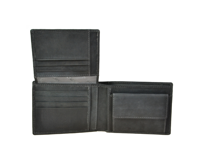 Pánská peněženka kožená SEGALI 614826 A černá