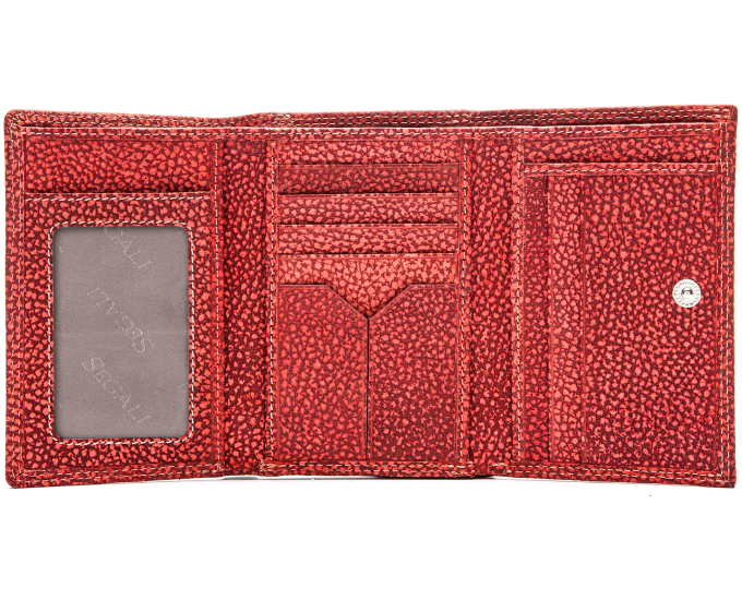 Dámská kožená peněženka SEGALI 60100 W červená