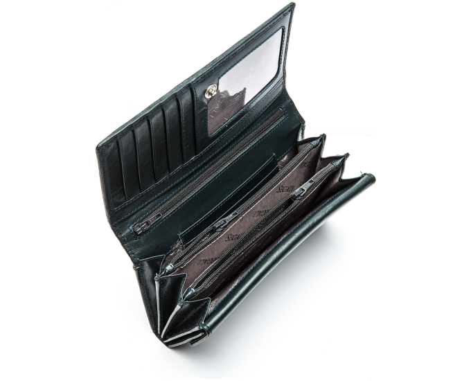 Dámská kožená peněženka SEGALI 61336 A modrá