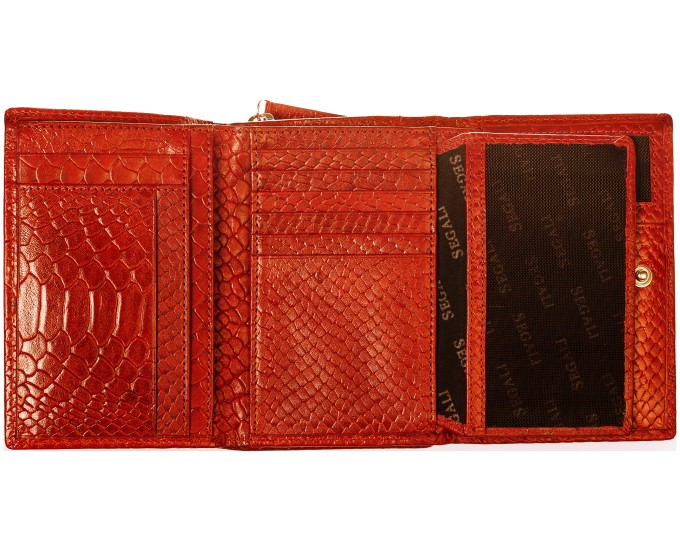 Dámská kožená peněženka SEGALI 910 19 9510 červená