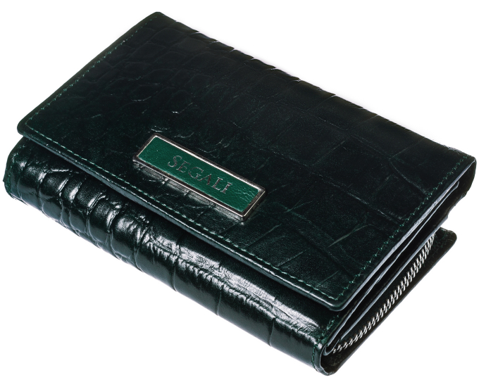 Dámská kožená peněženka SEGALI 910 19 9510 zelená