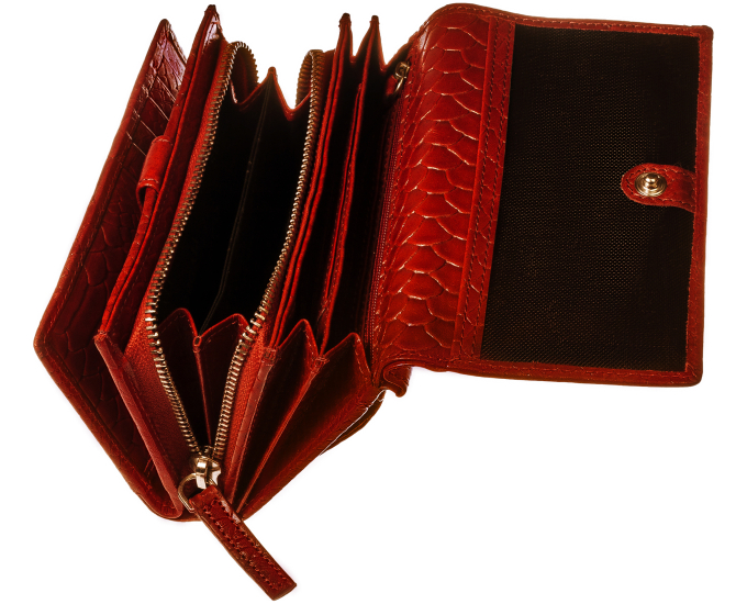 Dámská kožená peněženka SEGALI 910 19 704 červená