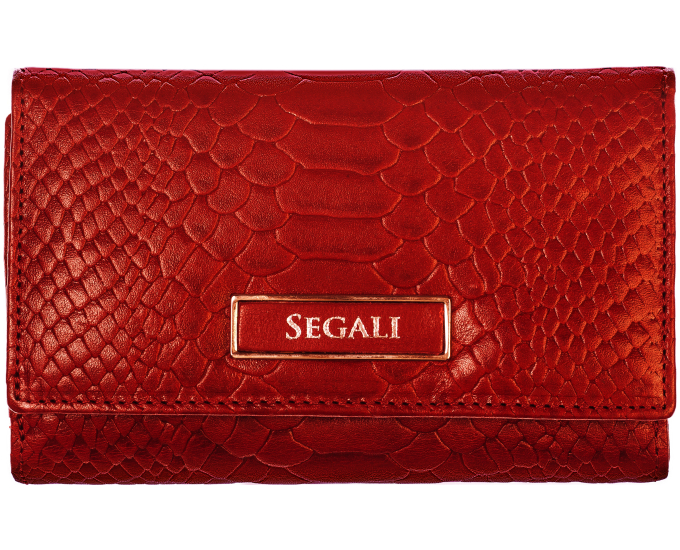 Dámská kožená peněženka SEGALI 910 19 704 červená