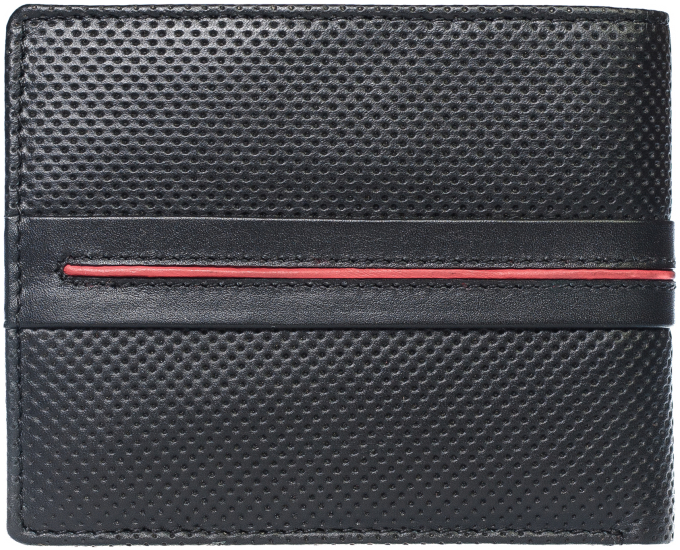 Pánská peněženka kožená SEGALI 2782 černá/červená