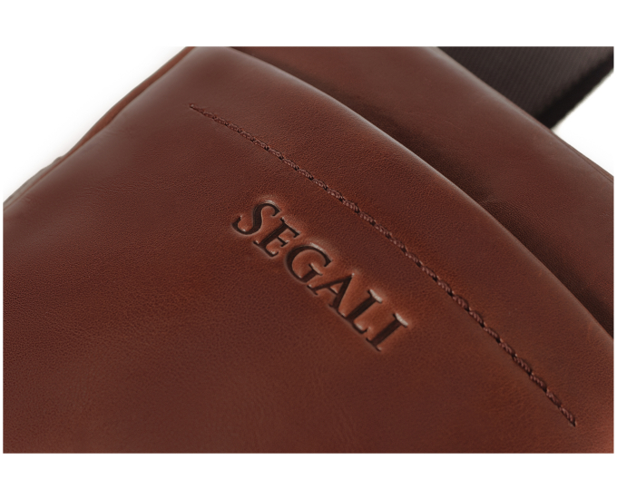 Pánská kožená taška přes rameno SEGALI 2012 koňak