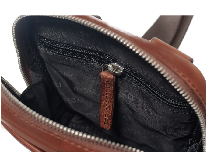 Pánská taška kožená SEGALI 2012 koňak
