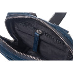 Pánská kožená taška přes rameno SEGALI 2012 tmavě modrá