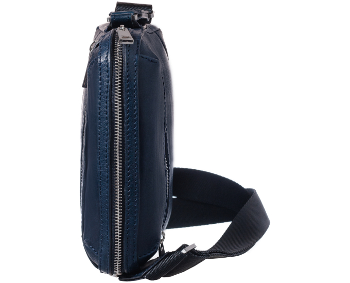 Pánský kožený crossbag SEGALI 346 tm. modrý