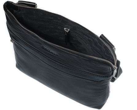 Pánský crossbag kožený SEGALI 439 černý