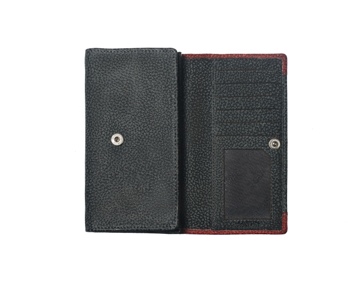 Dámská kožená peněženka SEGALI SG 61288 WO černá/červená