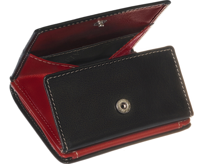 Dámská kožená peněženka SEGALI 150719 černá/červená