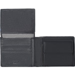 Pánská kožená peněženka SEGALI 86100A černá/modrá