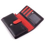 Dámská kožená peněženka SEGALI 09 černá/červená